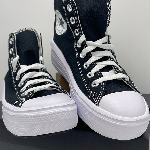 Converse WMNS CTAS MOVE HI
BLACK/NATURAL IVORY/WHITE 568497C Platforms Sneakers - Picture 5 of 16